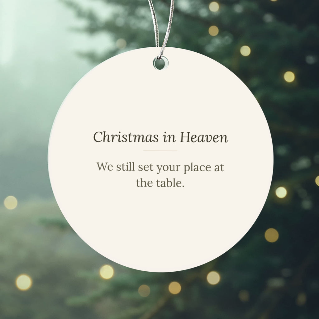 Christmas in Heaven Memorial Ornament - Keepsake Remembrance Gift – view 3
