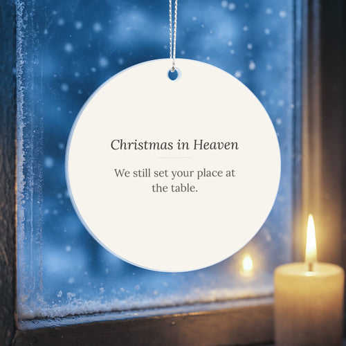 Christmas in Heaven Memorial Ornament - Keepsake Remembrance Gift – view 2