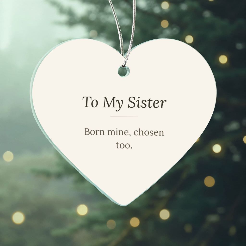 To My Sister Christmas Ornament - Keepsake Gift for Her – view 2