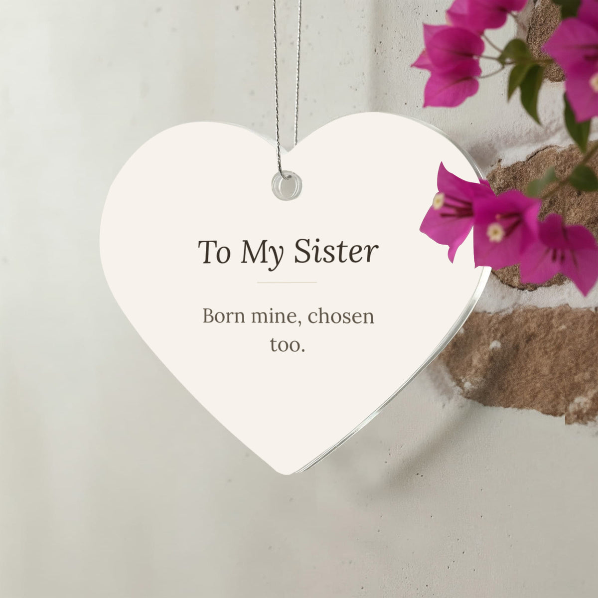 To My Sister Christmas Ornament - Keepsake Gift for Her – view 5