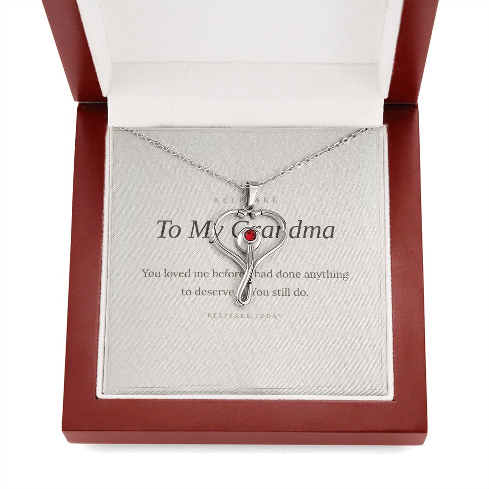 To My Grandma Necklace - Keepsake Gift from Grandchild – view 6
