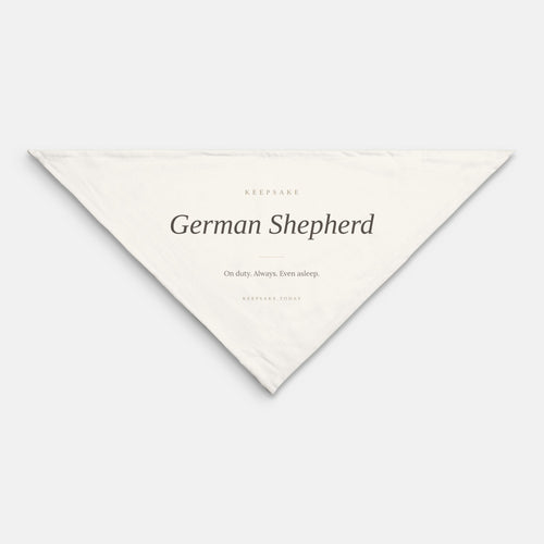 German Shepherd Dog Bandana - Keepsake Gift for GSD Owners