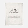 To My Grandma Minky Blanket - 30x40 Keepsake Gift